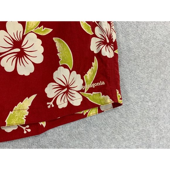 Patagonia Wavefarer Floral Swim Surf Board Shorts‎ (Men's 34) Red - Picture 2 of 12